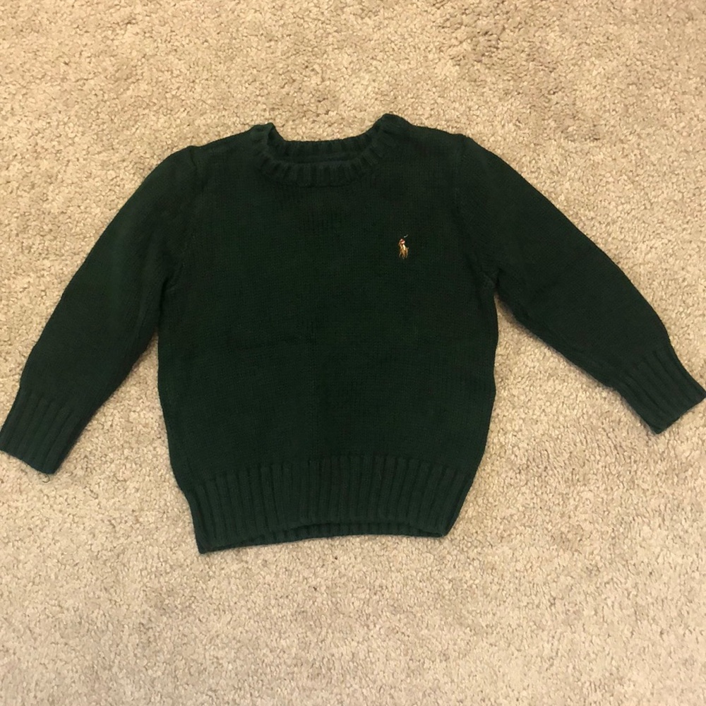 Polo 2T hunter green sweater.